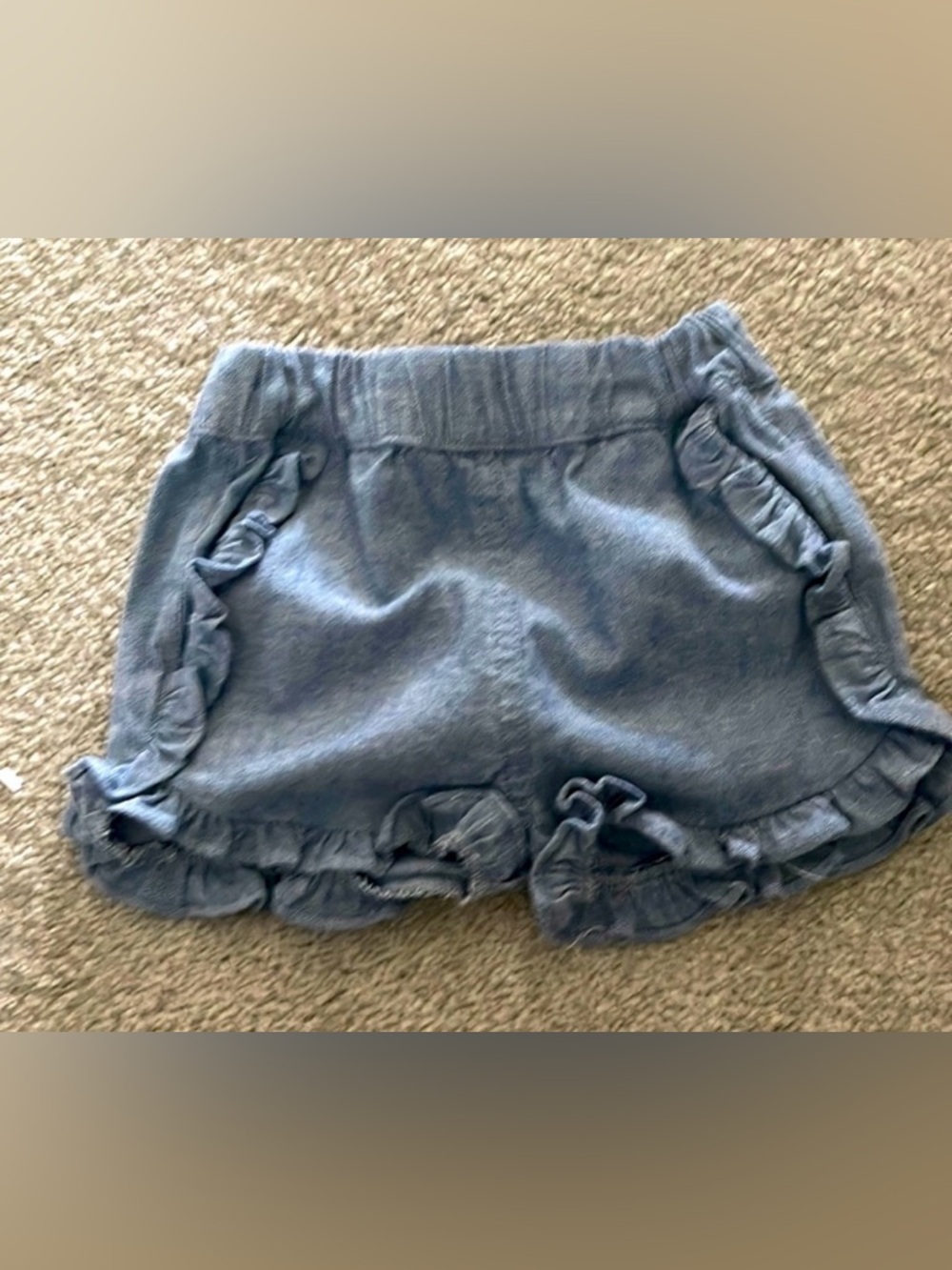 Sovereign Code Girls Light Blue Ruffle Shorts